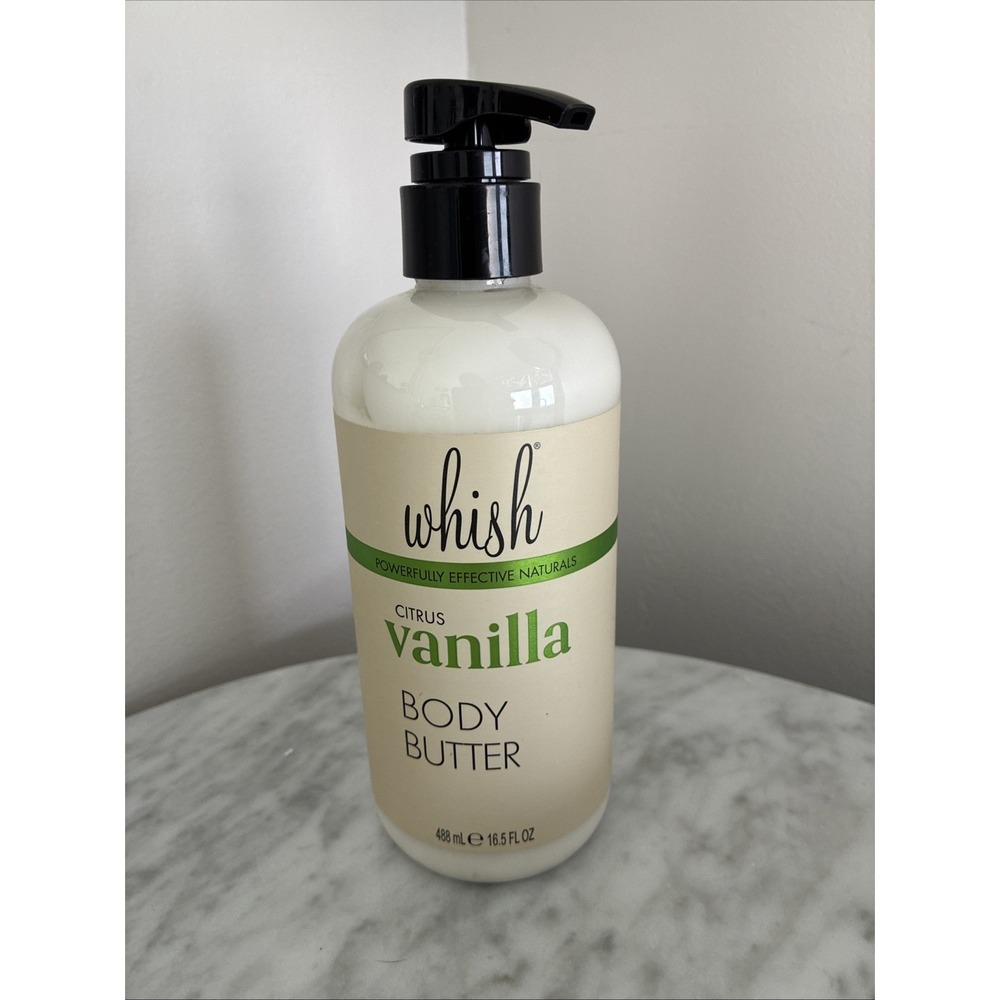 Whish Citrus Vanilla Body Butter 16.5 fl oz New